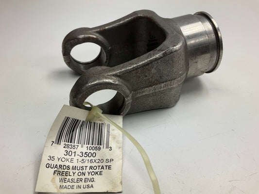 Weasler Eng 301-3500  1-5/16'' 20 Splined Shaft Weld Yoke 35N Series