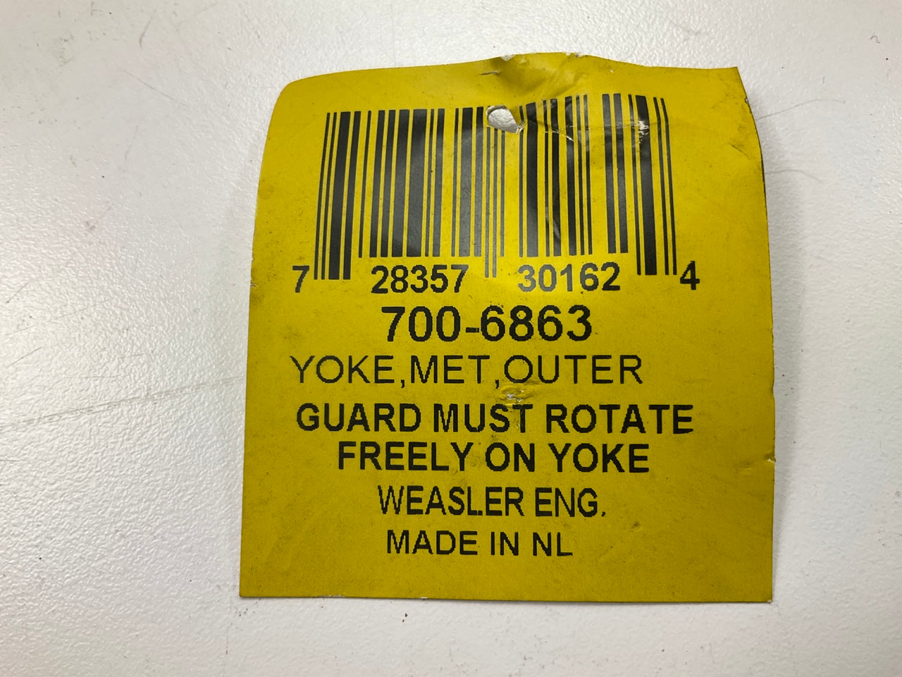 Weasler Eng 700-6863 8 Series Implement Outer Profile Yoke, 63mm Bore