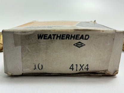 (8) Weatherhead 41X4 Brass Fittings SAE 45° Flare Long Nut For 1/4 Inch Tube