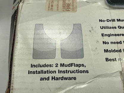DIRECT FIT 110001 Front Splash Guards / Mud Flaps - NO DRILL INSTALL