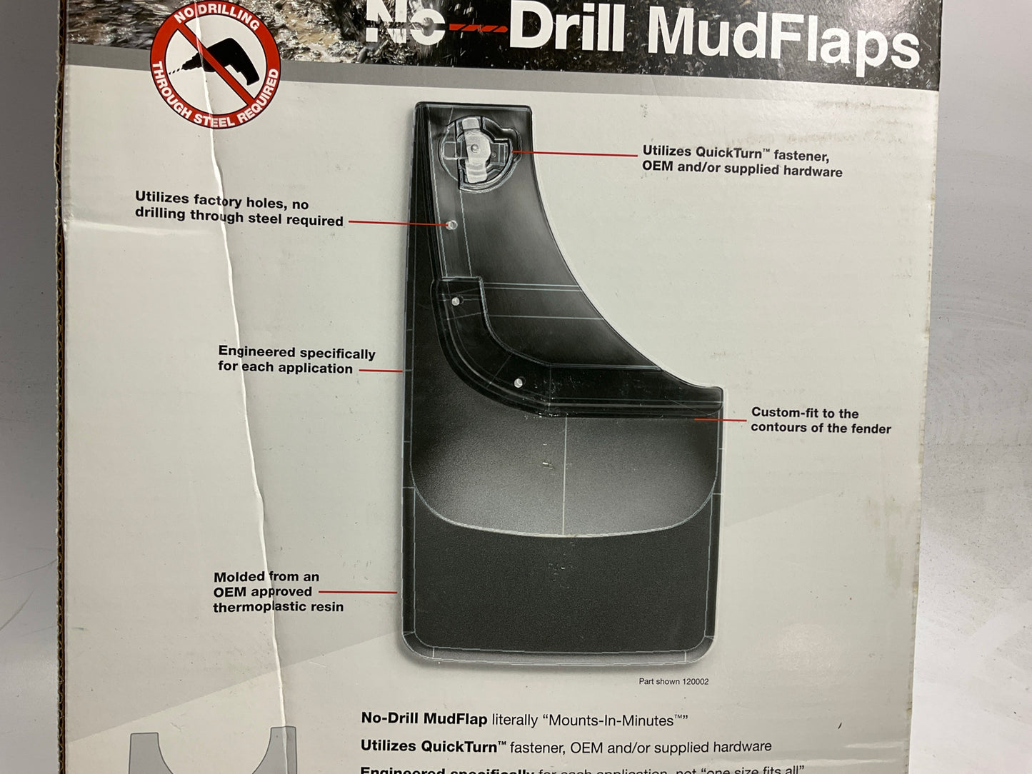 DIRECT FIT - 110058 Front Splash Guards / Mud Flaps