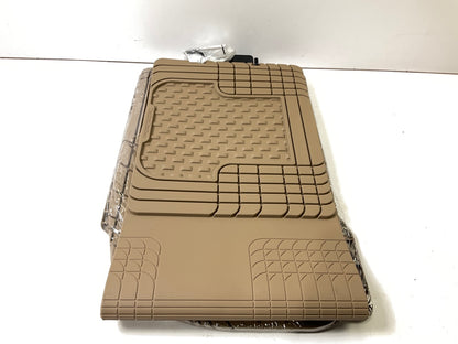 New - 11AVMOTHST 3-piece Trim-To-Fit Tan Rubber Floor Liner Mats UNIVERSAL