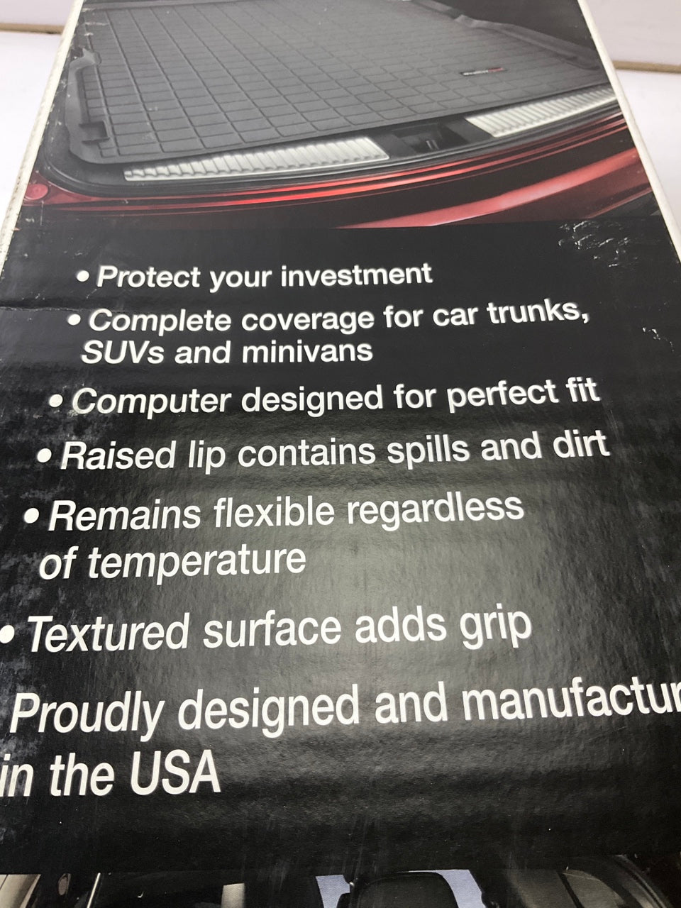 DIRECT FIT - 40656 Cargo Trunk Liner Mat For 2014-2020 Jeep Cherokee - BLACK