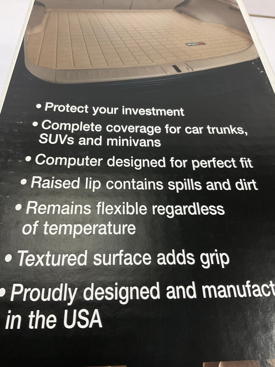 DIRECT FIT 41678 Cargo Trunk Liner Mat 2015-2020 Suburban, Yukon XL, ESV - TAN