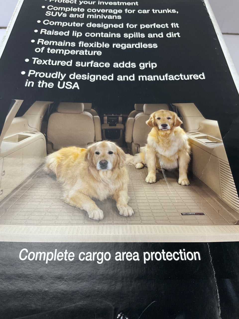 DIRECT FIT 41710 Cargo Utility Trunk Liner Rubber Mat TAN - 15-20 Tahoe Yukon