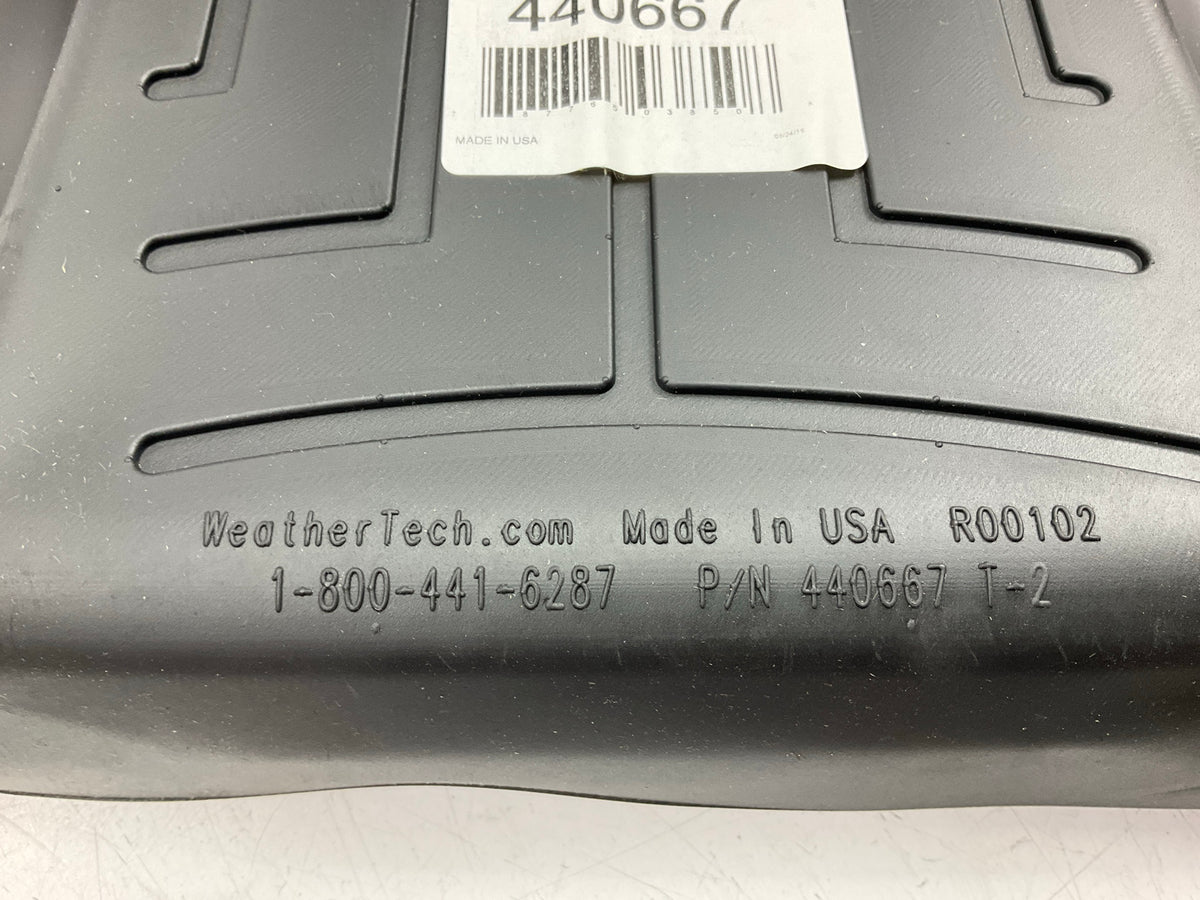 DIRECT FIT - 440667 Rear Rubber 2nd Row Center Aisle Floor Liner Protector Mat