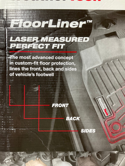 DIRECT FIT - 4410123 REAR Floor Liner Rubber Mat For 17-22 Ford Super Duty TRUCK