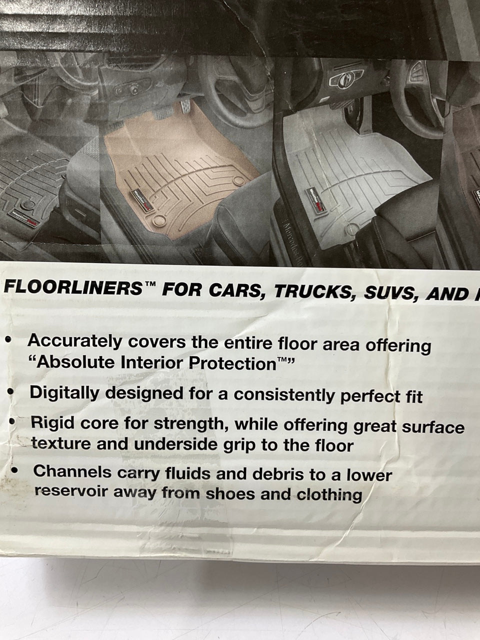 DIRECT FIT - 4410123 REAR Floor Liner Rubber Mat For 17-22 Ford Super Duty TRUCK