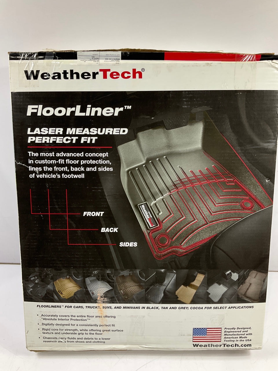 DIRECT FIT 441414 REAR & 3rd Row Rubber Floor Liner Mats For 08-20 Grand Caravan