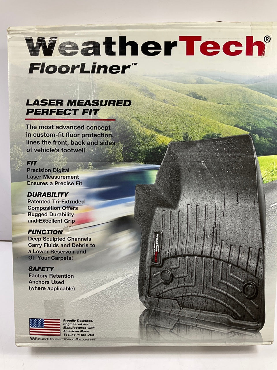DIRECT FIT 441414 REAR & 3rd Row Rubber Floor Liner Mats For 08-20 Grand Caravan