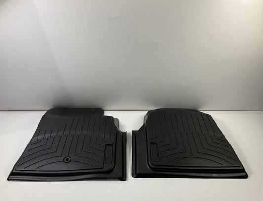 DIRECT FIT - 442511 Front Rubber Floor Liner Mats BLACK For 2007-2017 GMC Acadia