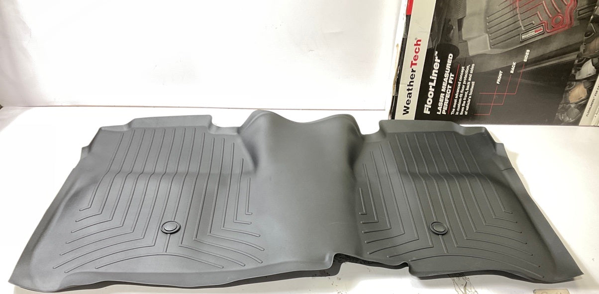 DIRECT FIT - 445422 Rear Second Row Floor Liner Mat - BLACK