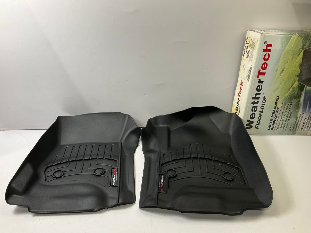 DIRECT FIT - 446071 FRONT Floor Liner Rubber Mats - BLACK