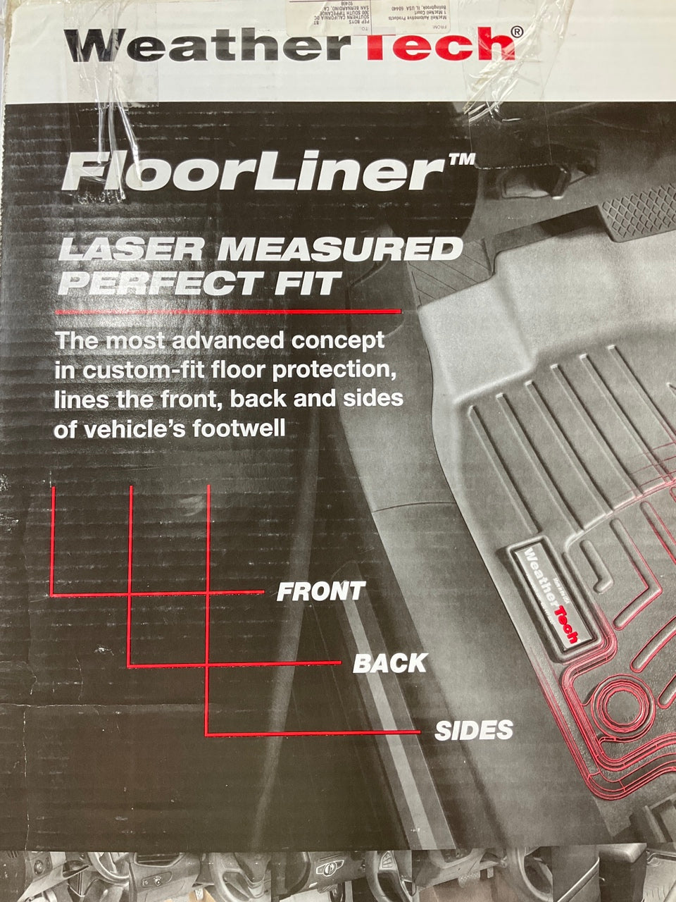 DIRECT FIT - 446071 FRONT Floor Liner Rubber Mats - BLACK