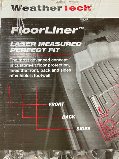 DIRECT FIT - 446071 FRONT Floor Liner Rubber Mats - BLACK
