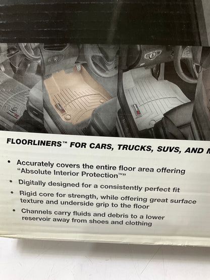 DIRECT FIT - 446971 FRONT Floor Liner Rubber Mats For 2015-2025 Ford F-150 BLACK