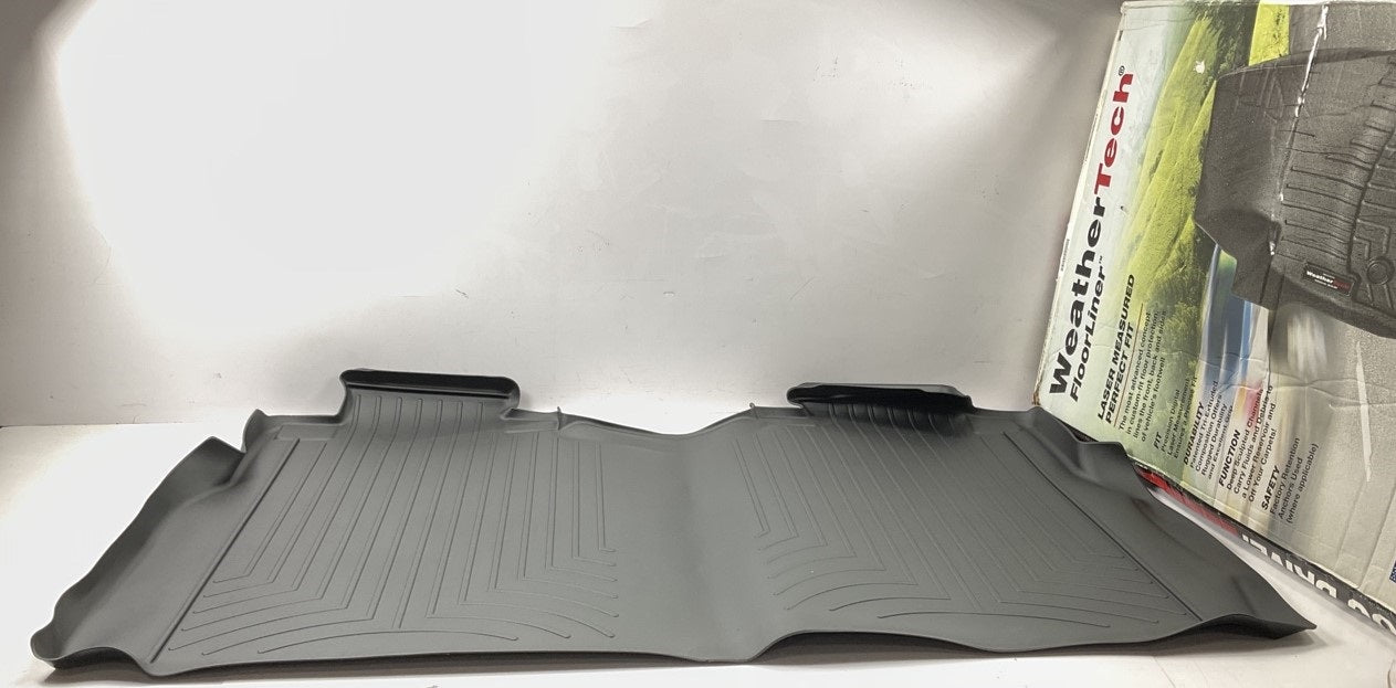 DIRECT FIT - 446974 Rear Black Rubber Floor Liner Mat, 2015-2023 CREW CAB F-150