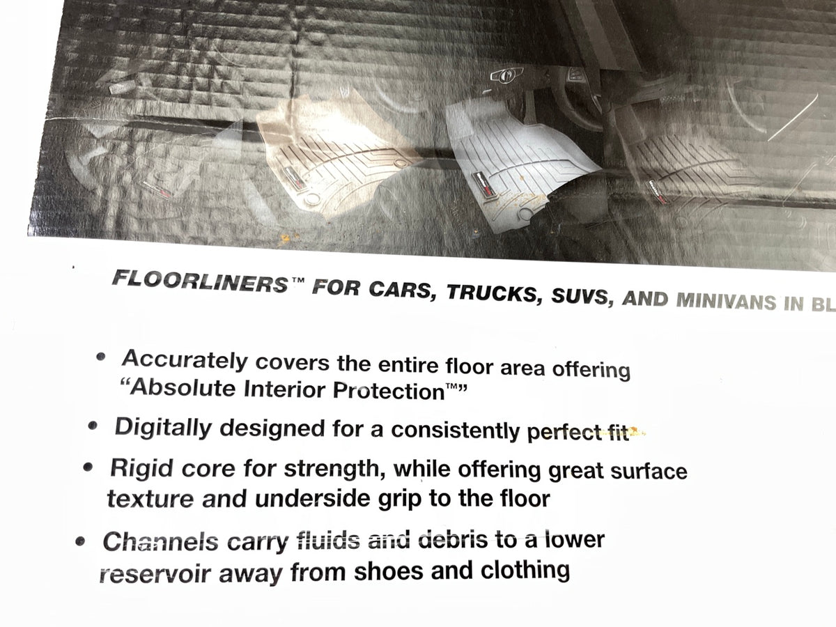 DIRECT FIT 448331 FRONT Floor Liner Rubber Mats For 2014-2021 Cherokee BLACK