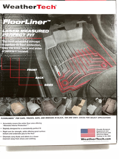 DIRECT FIT - 460668 3rd Row Floor Liner Mat 2007-2013 GM SUV W/ REAR Row Bench