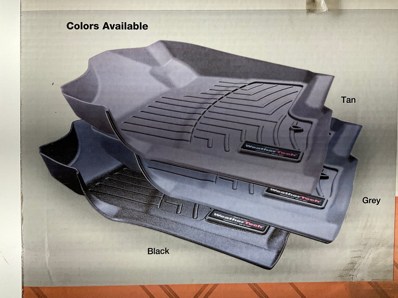 DIRECT FIT - 463581 Front Rubber Floor Liner Mats, Gray