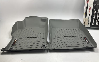 DIRECT FIT - 466311 Front Rubber Floor Liner Mats, Gray - 2014-2015 Honda Civic