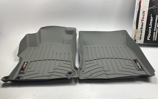 DIRECT FIT - 466311 Front Rubber Floor Liner Mats, Gray - 2014-2015 Honda Civic