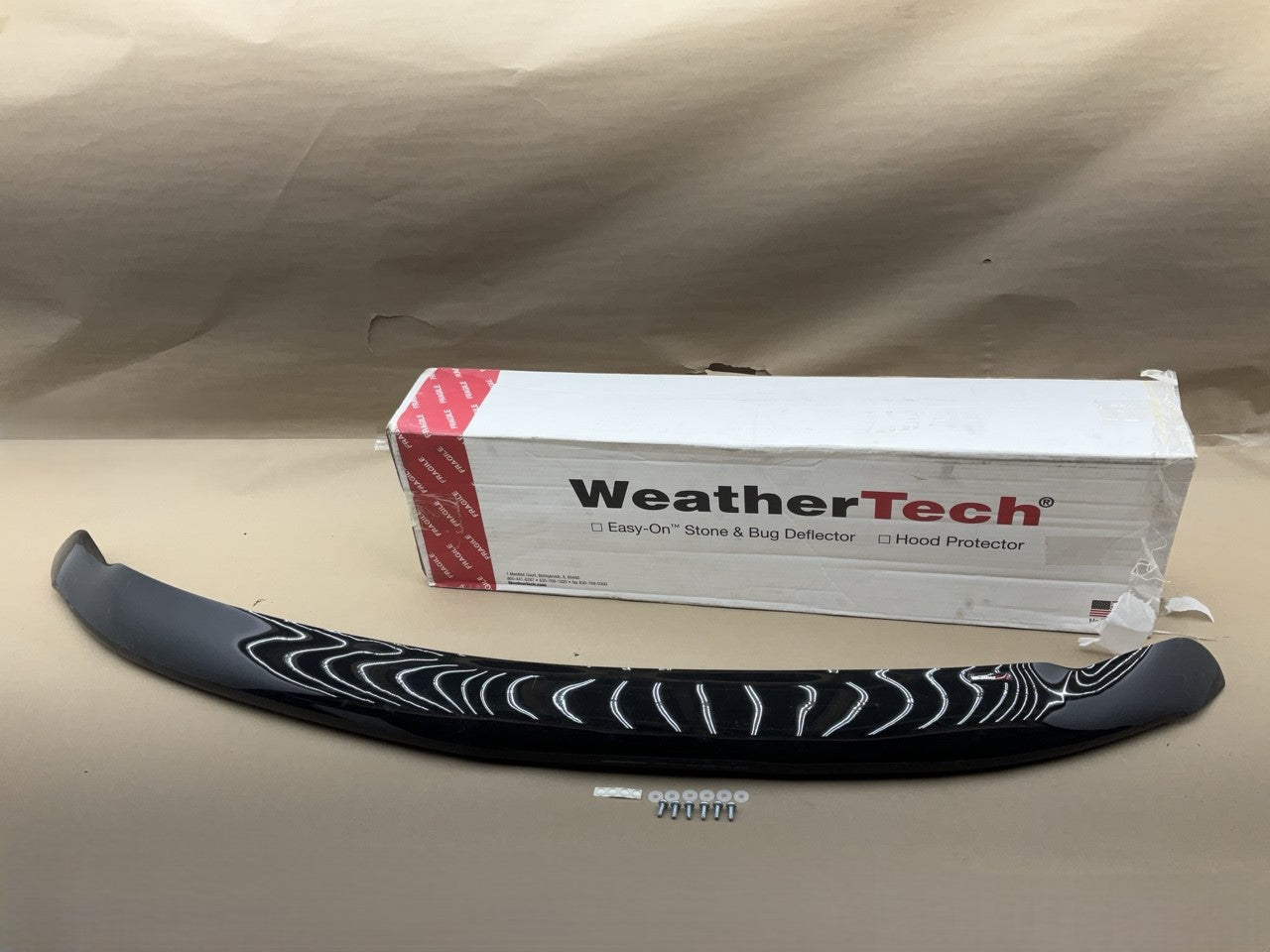 DIRECT FIT 50222 Hood Deflector Stone Guard Shield, Dark Smoke