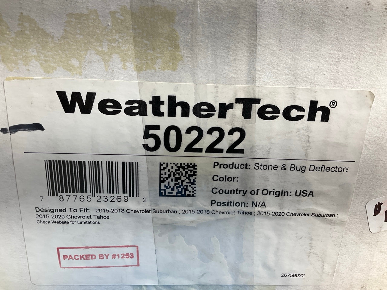 DIRECT FIT 50222 Hood Deflector Stone Guard Shield, Dark Smoke