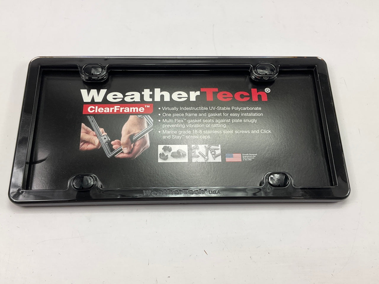 63020 ClearFrame License Plate Frame, Comes With Stainless Steel Hardware