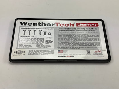 63020 ClearFrame License Plate Frame, Comes With Stainless Steel Hardware
