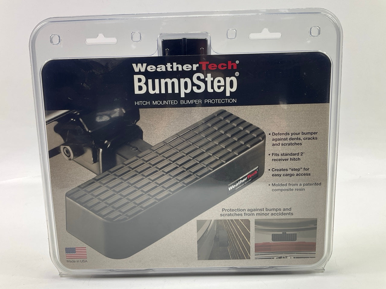 81BS1 Step-Bumper, 2'' Hitch Mounted Step Pad For Loading Cargo
