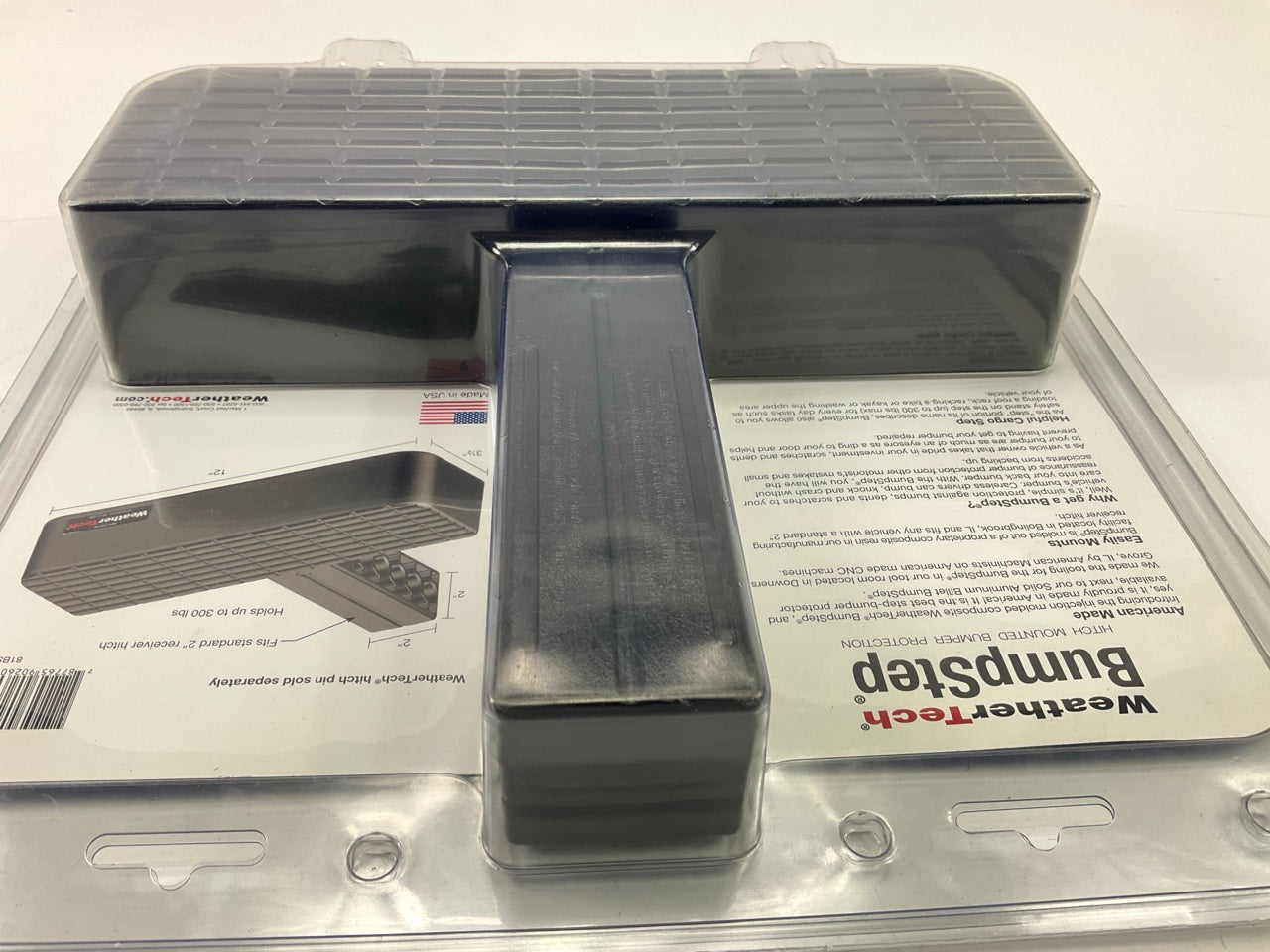 81BS1 Step-Bumper, 2'' Hitch Mounted Step Pad For Loading Cargo