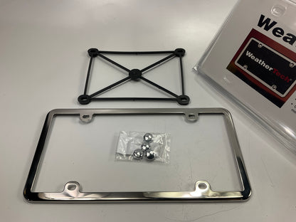 TechWeather 8ALPSS1 Stainless Steel License Plate Frame - Mirror Polished