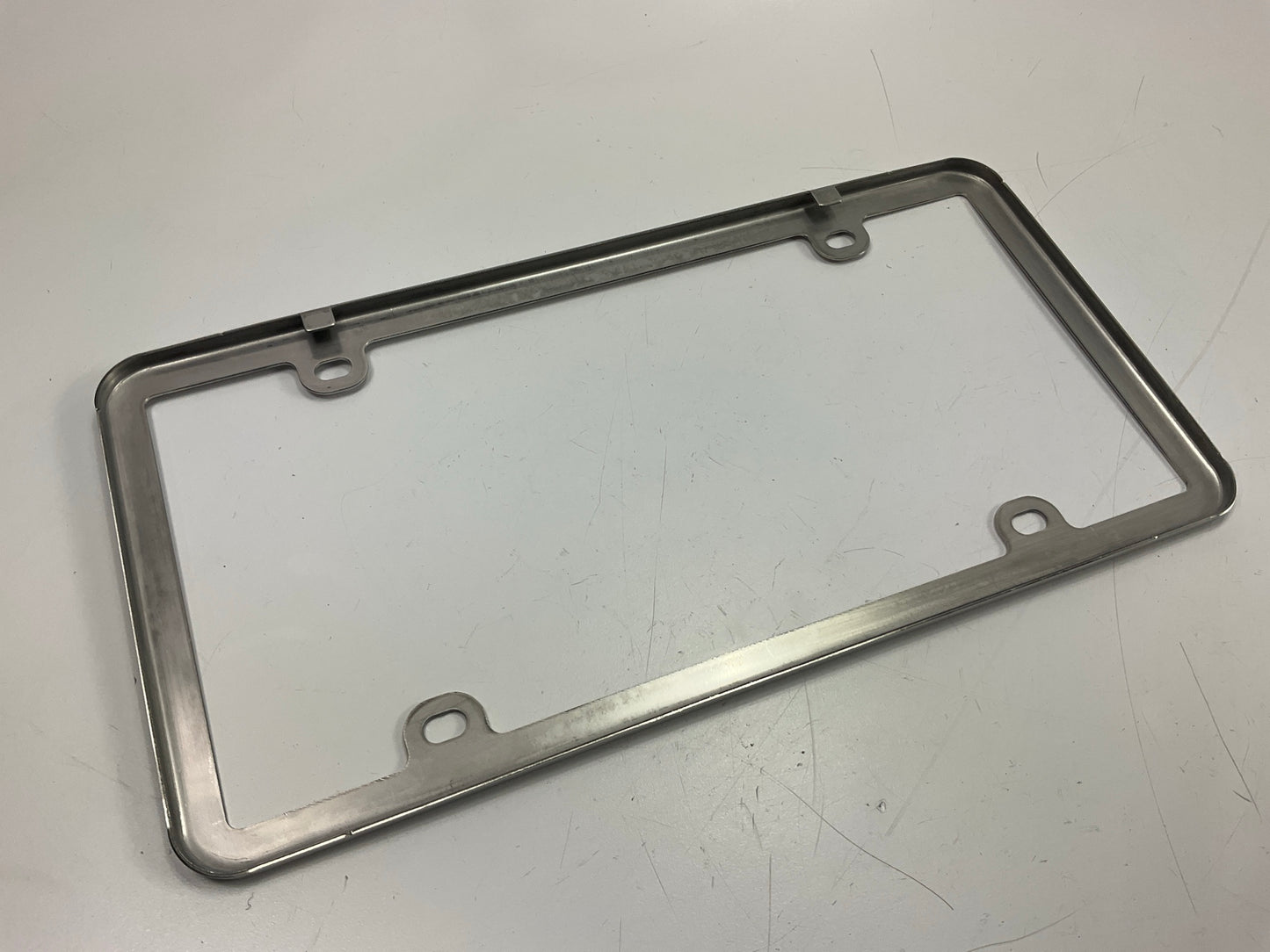TechWeather 8ALPSS1 Stainless Steel License Plate Frame - Mirror Polished
