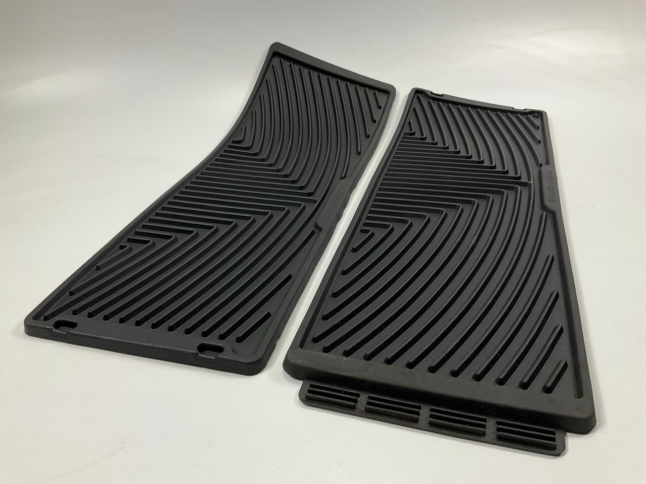 DIRECT FIT W356 Rear Rubber 2nd Row Under-Seat Mats 15-23 Ford F-150 Crew Cab