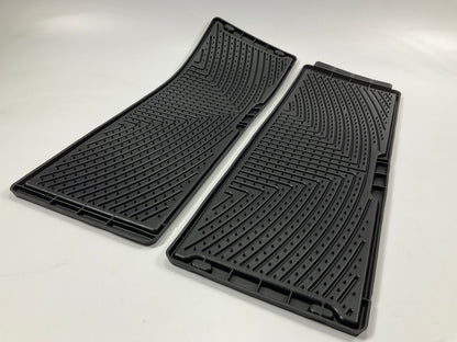 DIRECT FIT W356 Rear Rubber 2nd Row Under-Seat Mats 15-24 Ford F-150 Crew Cab