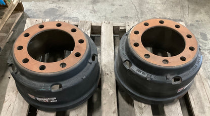 (2) Webb 56864F Outboard Brake Drum, 16.5'' X 7'', 10 Hole, Replaces 3123788002