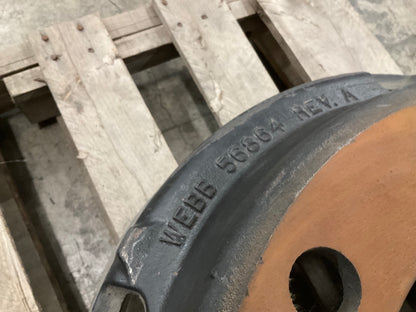 (2) Webb 56864F Outboard Brake Drum, 16.5'' X 7'', 10 Hole, Replaces 3123788002