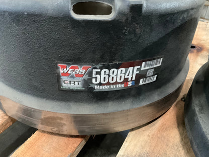 (2) Webb 56864F Outboard Brake Drum, 16.5'' X 7'', 10 Hole, Replaces 3123788002
