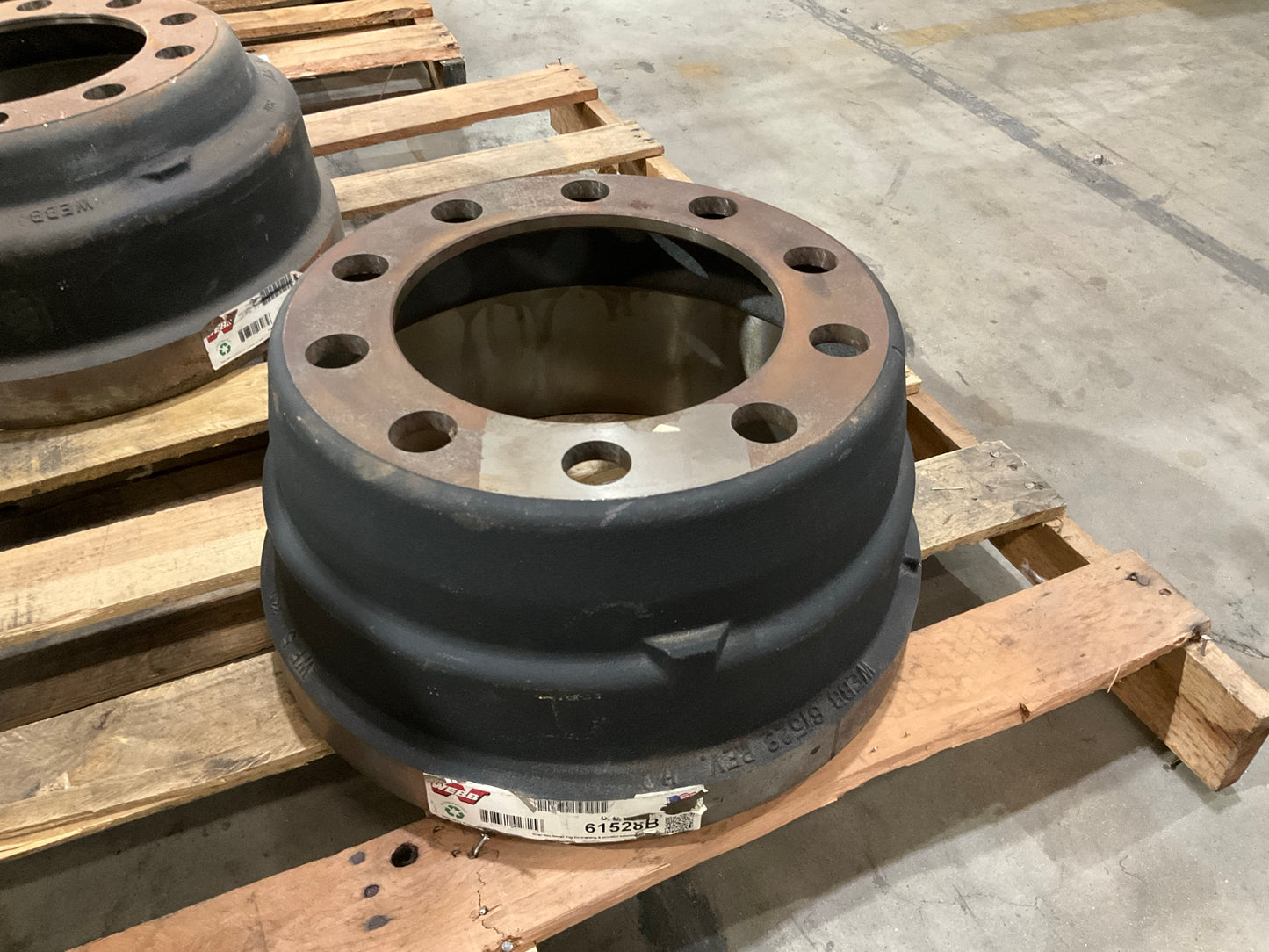 Webb 61528B 15'' X 4'' Outboard Mount Balanced Brake Drum