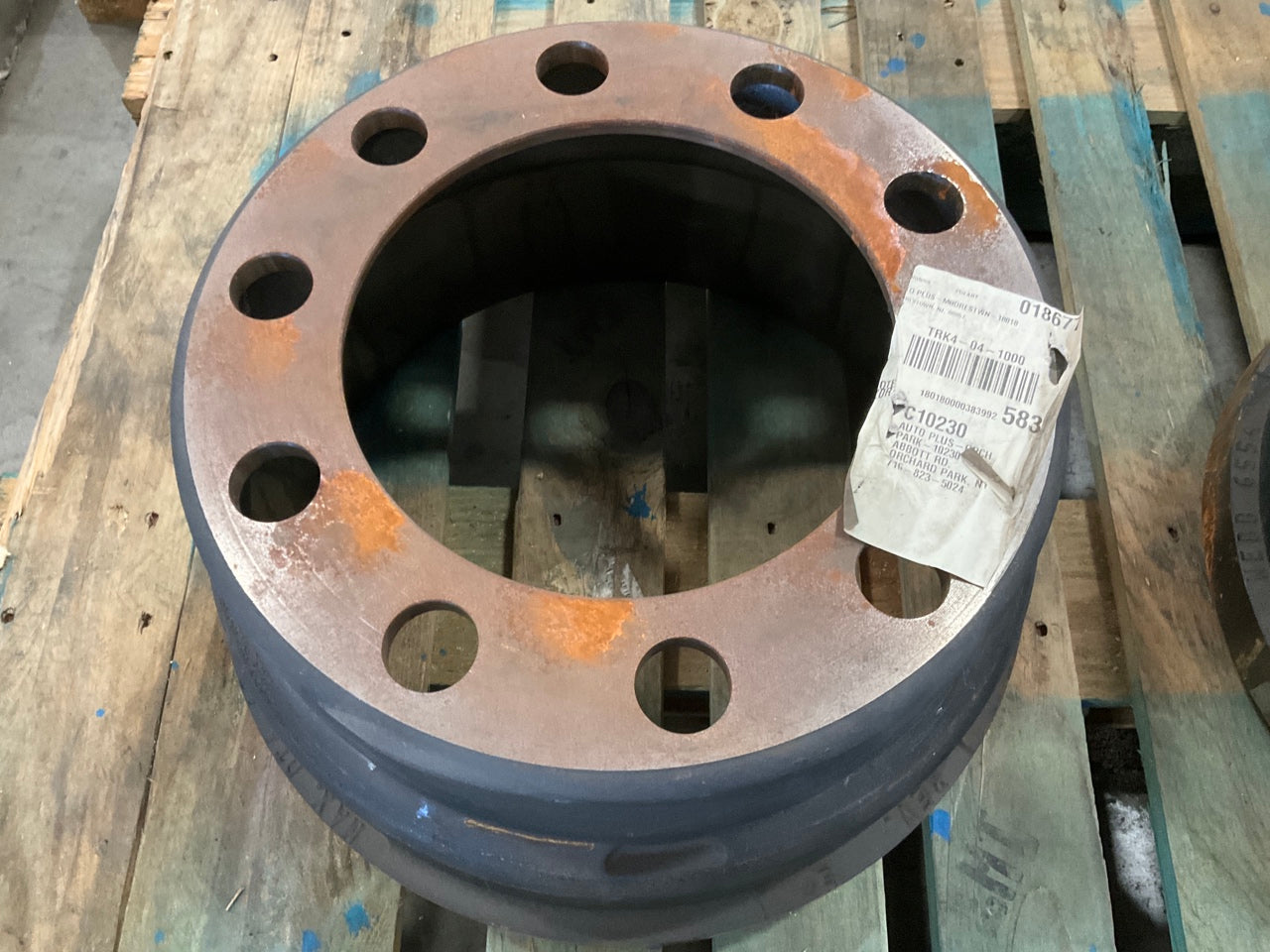 (2) Webb 65548B Outboard Brake Drum, 15'' X 4'', 10 Hole, Replaces 2605075C1