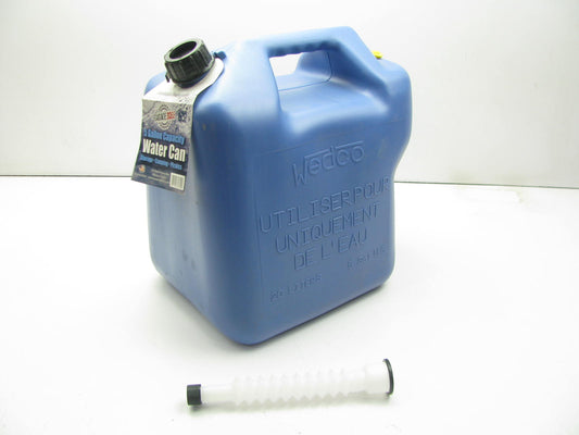 Wedco 82300 Five 5 Gallon Water Container For Storage, Camping, & Picnics