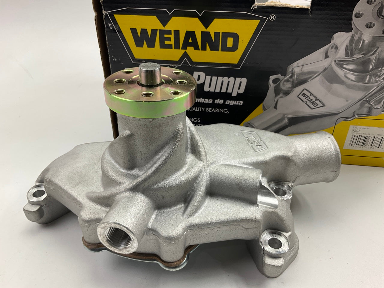 Weiand 9208 Water Pump Action+ Mechanical High Volume Aluminum Short SBC