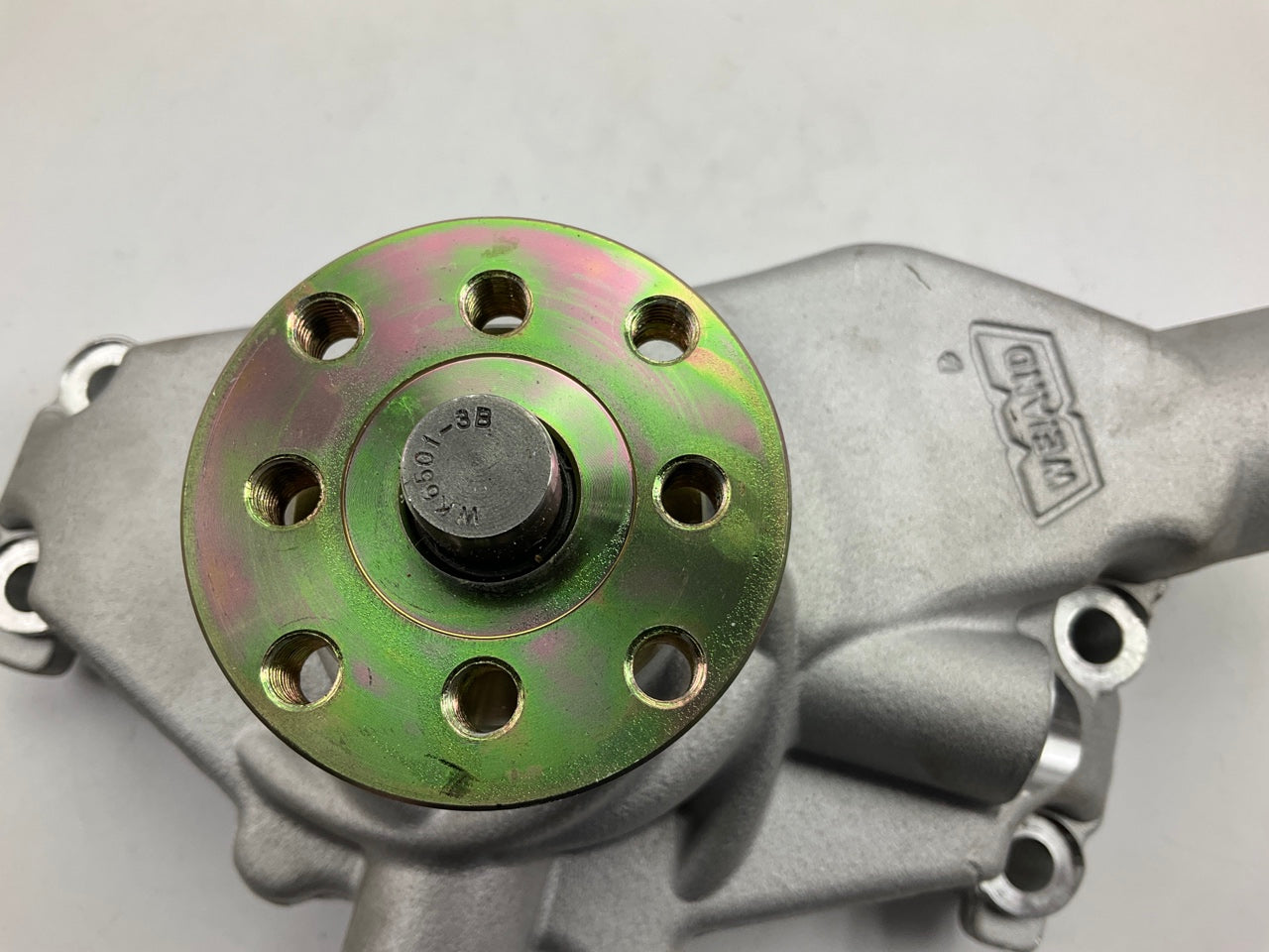 Weiand 9208 Water Pump Action+ Mechanical High Volume Aluminum Short SBC