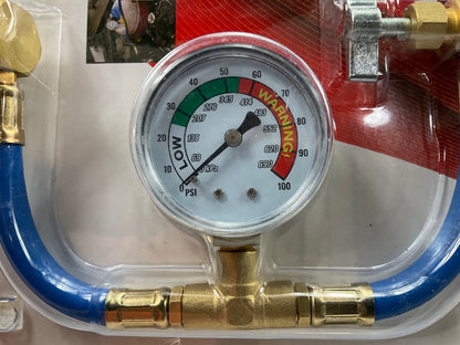 Weitron 1234 YF A/C Service Hose Gauge Charging Kit, Use With Self-sealing Cans