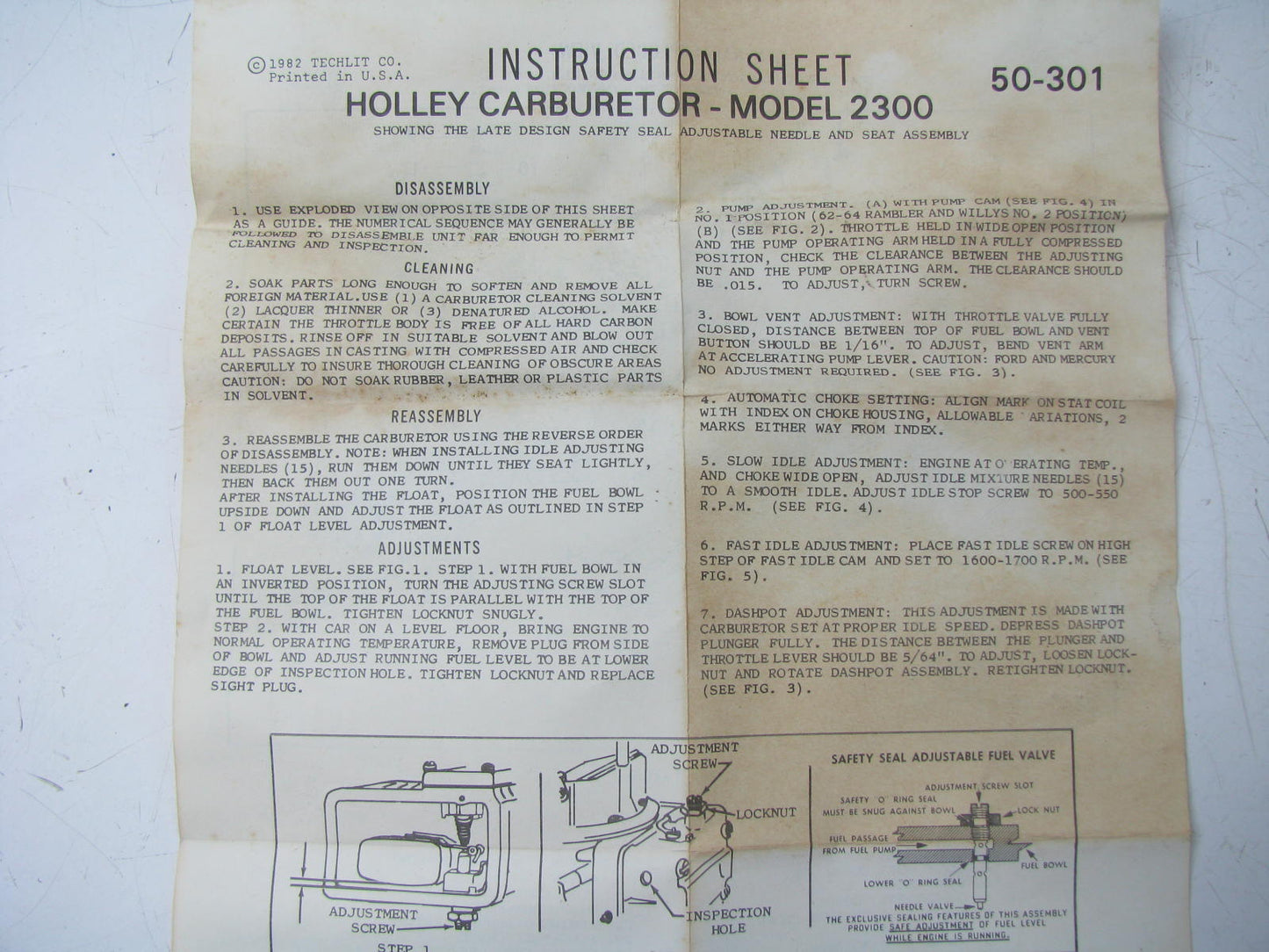 Wells CK165A Carburetor Rebuild Kit - Holley 2300