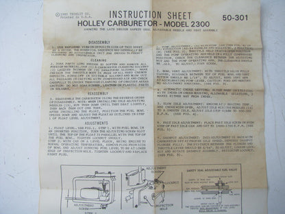 Wells CK165A Carburetor Rebuild Kit - Holley 2300