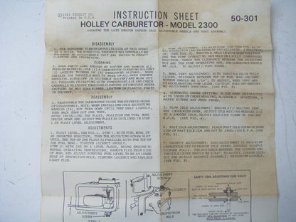 Wells CK165A Carburetor Rebuild Kit For Holley 2300