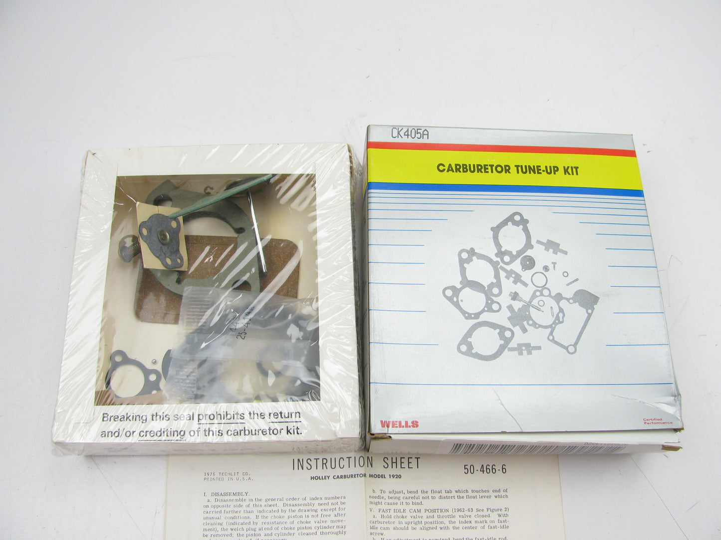 WELLS CK405A Carburetor Repair Kit - Holley 1920 1-BBL