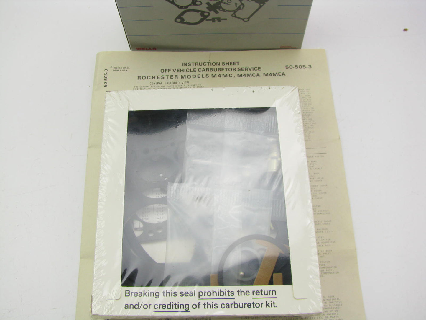 Wells CK467B Carburetor Rebuild Kit - Rochester M4MC, M4MCA, M4MEA Quadrajet